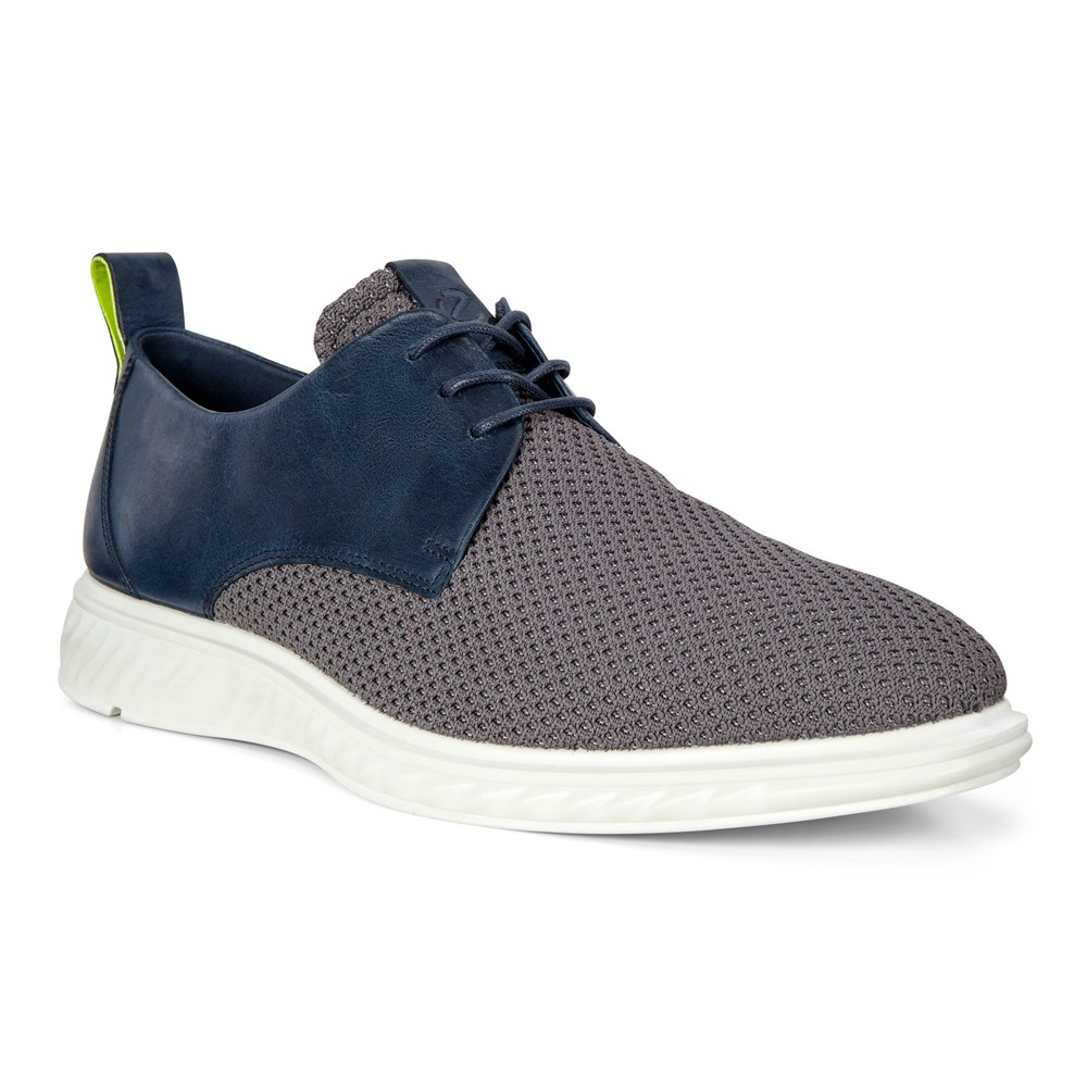 Tenis Hombre - ECCO St.1 Hybrid Lite - Grises Oscuro/Azules - JQL016928